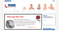 Desktop Screenshot of idahochooseslife.org
